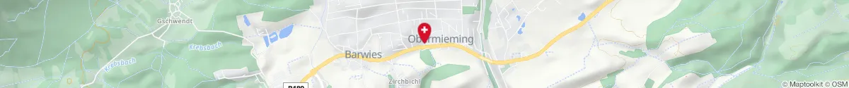 Kartendarstellung des Standorts für Sonnenapotheke Mieming in 6414 Obermieming
